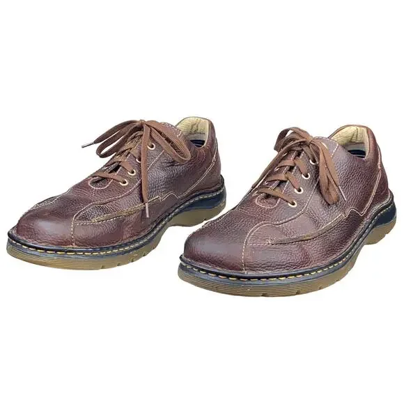 Dr. Martens Mens Brown Leather 11200 Lace Up Oxfords Size US 12